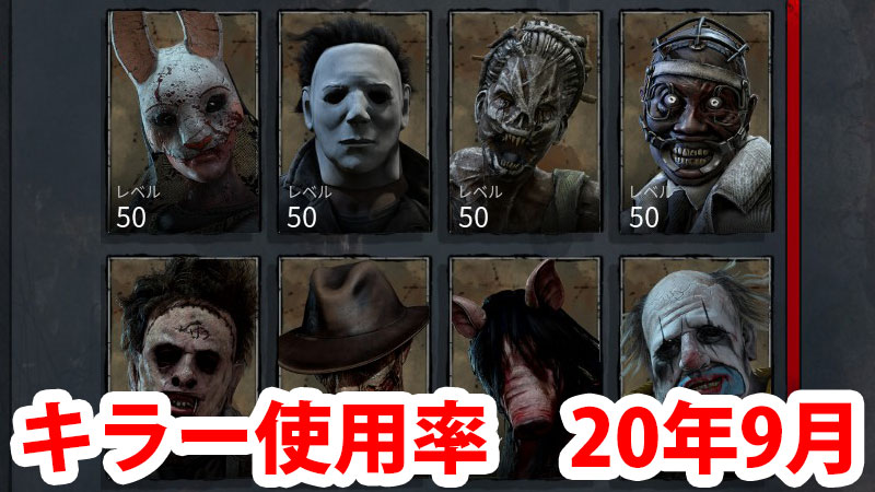 【DbD】人気キラーランキング　2020年9月版