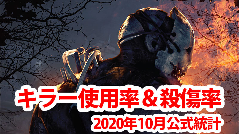 【DbD】キラー使用率＆殺傷率　2020年10月