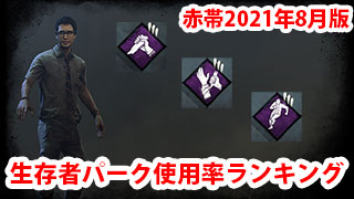 【DbD】生存者パーク使用率ランキング　2021年8月版